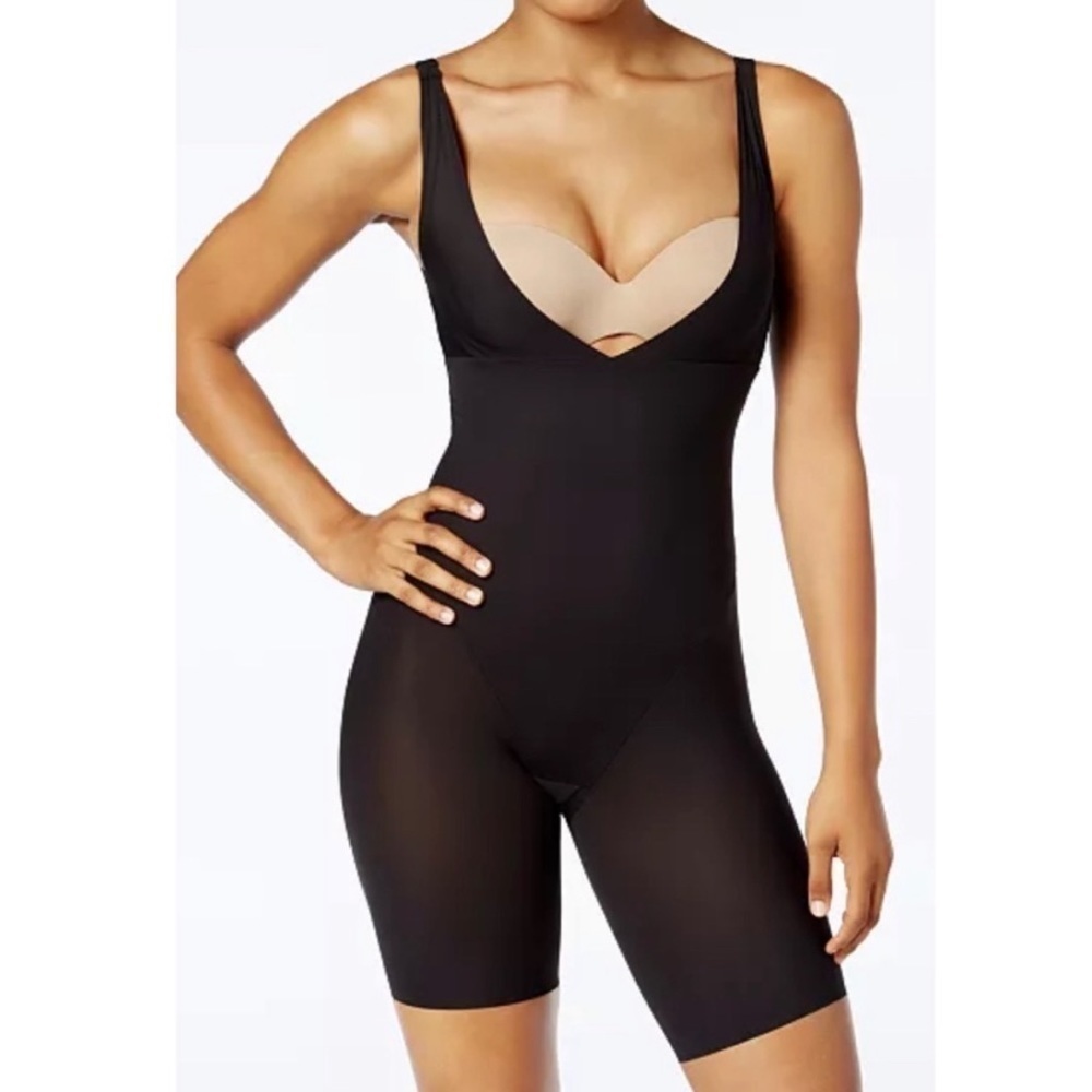 Maidenform Wear Your Own Bra Singlet Shapewear Bodysuit XL Black